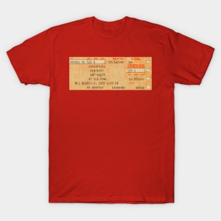 Aug 6 1980 The Omni Atlanta, GA Ticket Stub T-Shirt